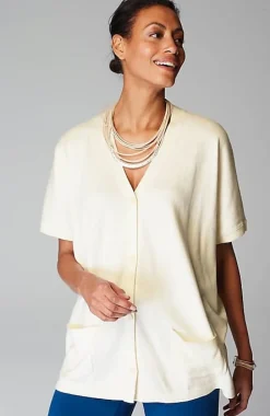 Wearever Short Dolman-Sleeve Cardi | Jjill