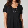 Wearever Soft-V-Neck Tee | Jjill