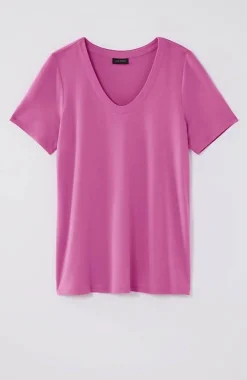 Wearever Soft-V-Neck Tee | Jjill