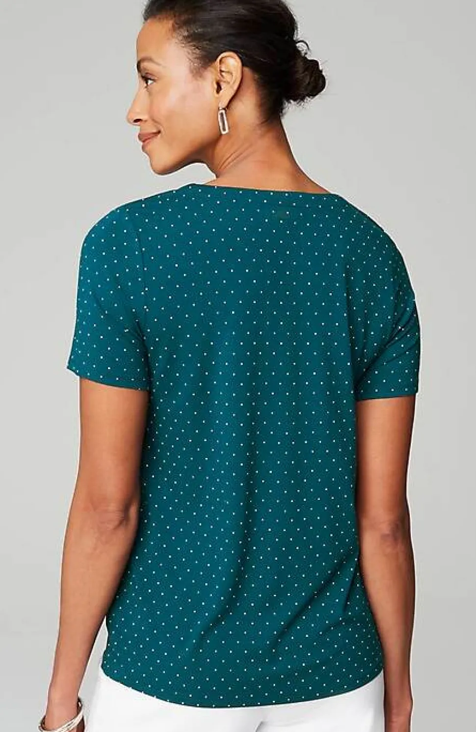 Wearever Soft-V-Neck Tee | Jjill