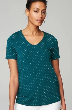 Wearever Soft-V-Neck Tee | Jjill