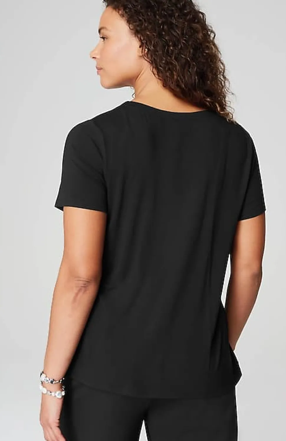 Wearever Soft-V-Neck Tee | Jjill