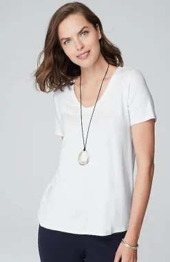 Wearever Soft-V-Neck Tee | Jjill
