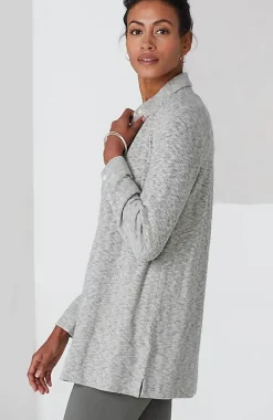Wearever Textured Button-Front Tunic | Jjill