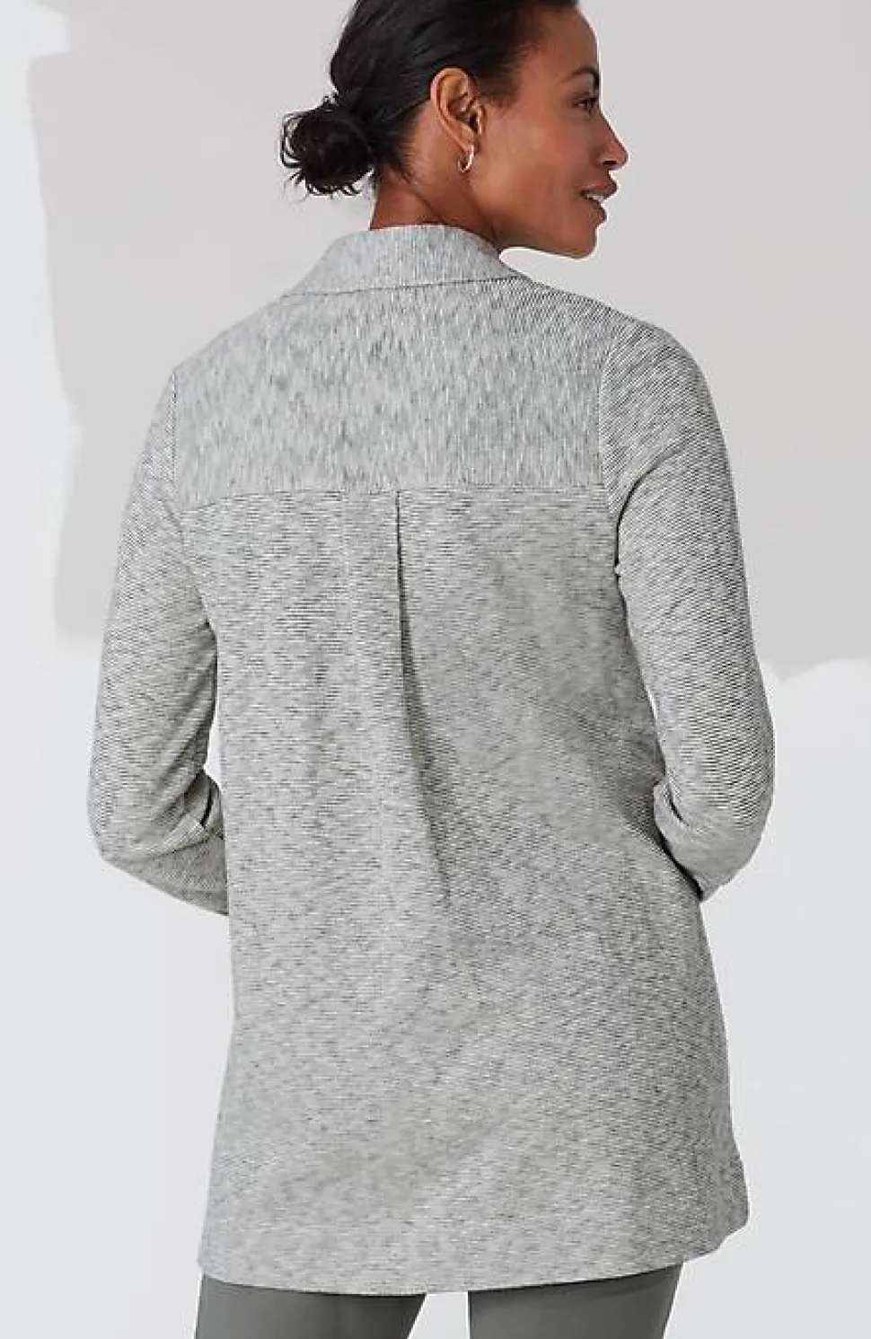 Wearever Textured Button-Front Tunic | Jjill