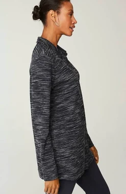 Wearever Textured Button-Front Tunic | Jjill