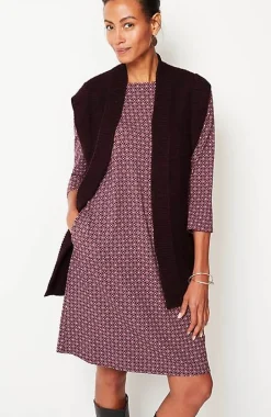 Wearever Textured Open-Front Sweater-Vest | Jjill