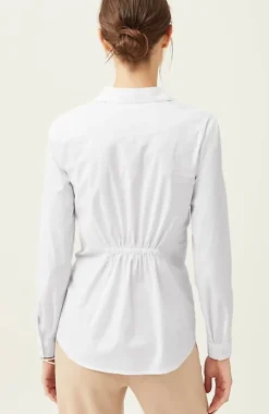Wearever Twisted-Front Shirt-Collar Top | Jjill