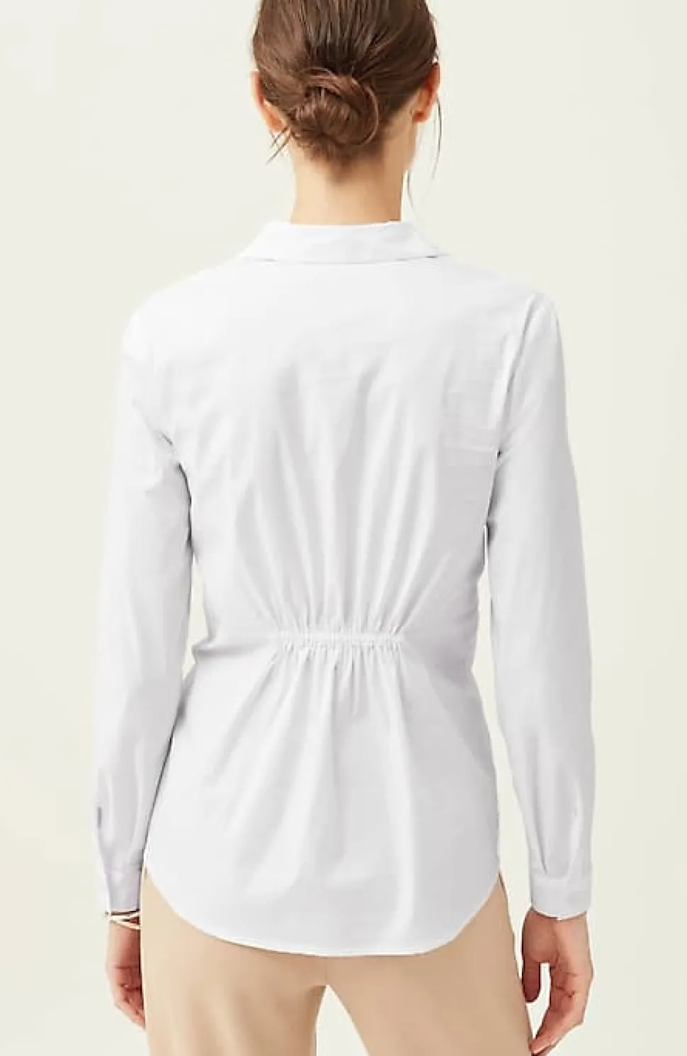 Wearever Twisted-Front Shirt-Collar Top | Jjill