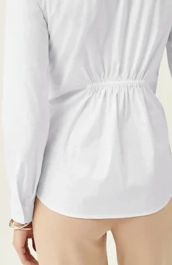 Wearever Twisted-Front Shirt-Collar Top | Jjill