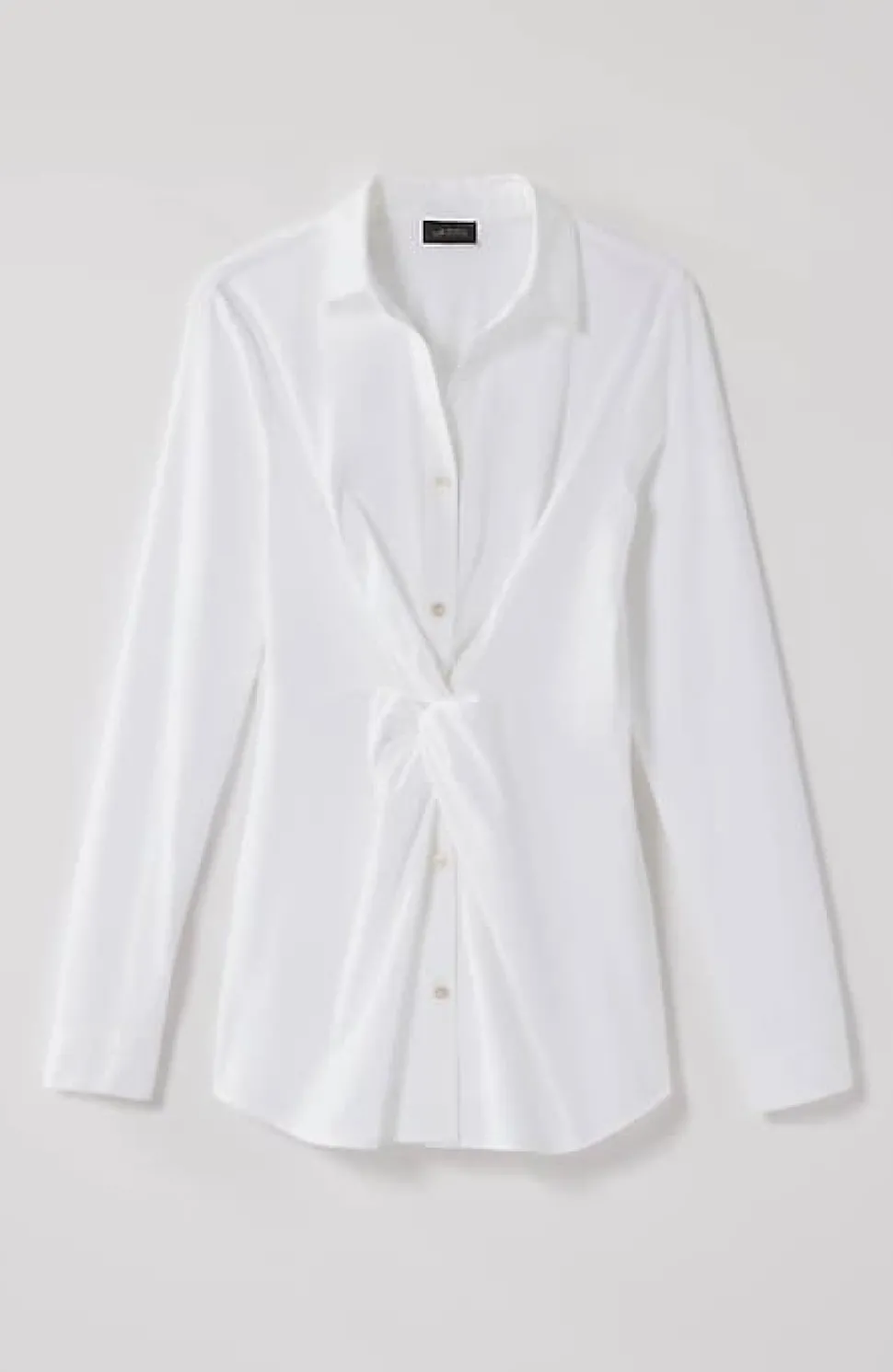 Wearever Twisted-Front Shirt-Collar Top | Jjill