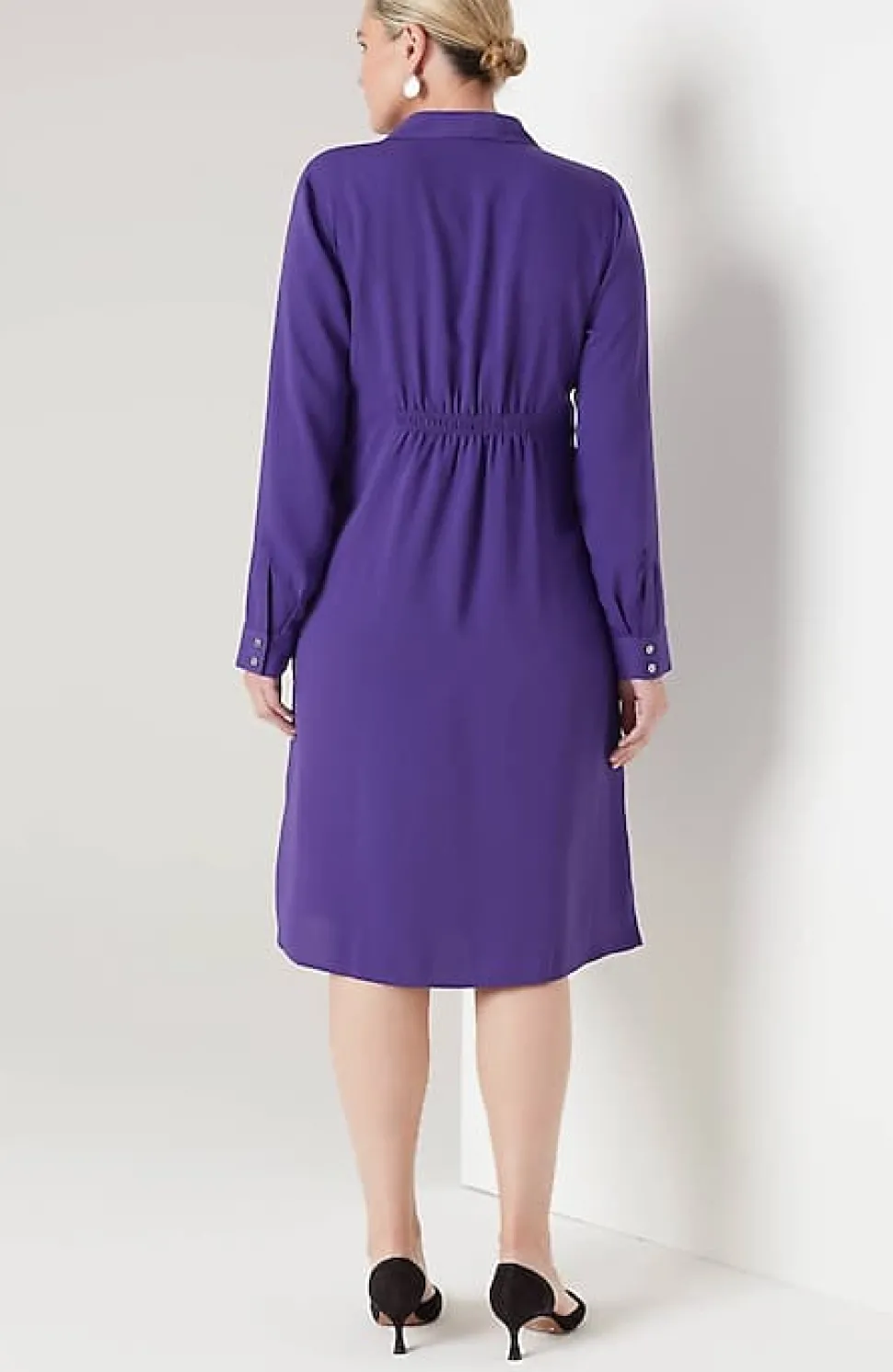 Wearever Twist-Front Shirtdress | Jjill