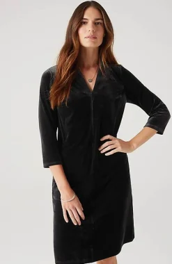 Wearever Velvet-Knit Dress | Jjill