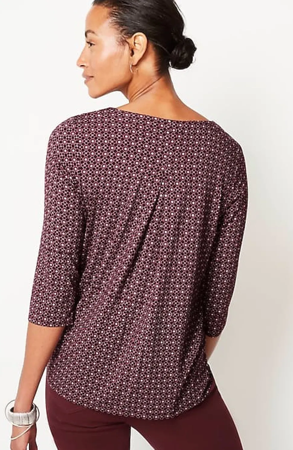 Wearever V-Neck Ballet-Sleeve Top | Jjill