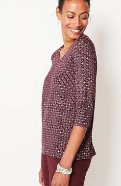 Wearever V-Neck Ballet-Sleeve Top | Jjill