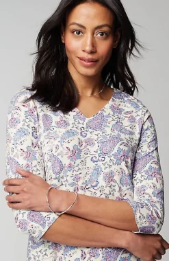 Wearever V-Neck Ballet-Sleeve Top | Jjill