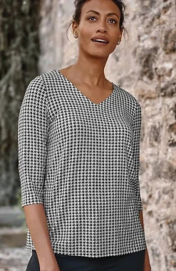 Wearever V-Neck Ballet-Sleeve Top | Jjill