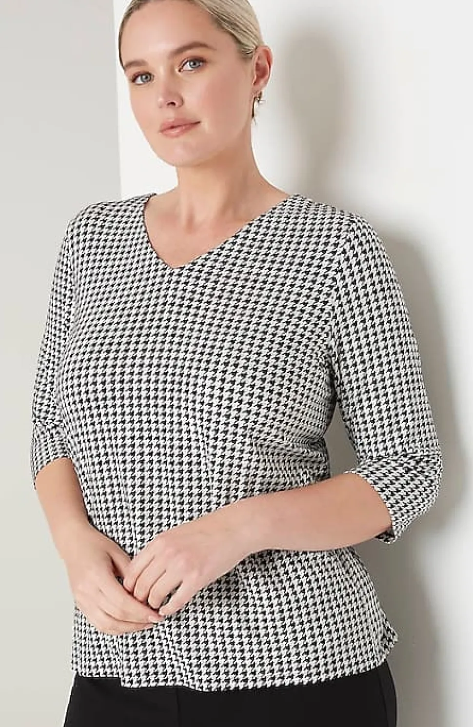 Wearever V-Neck Ballet-Sleeve Top | Jjill
