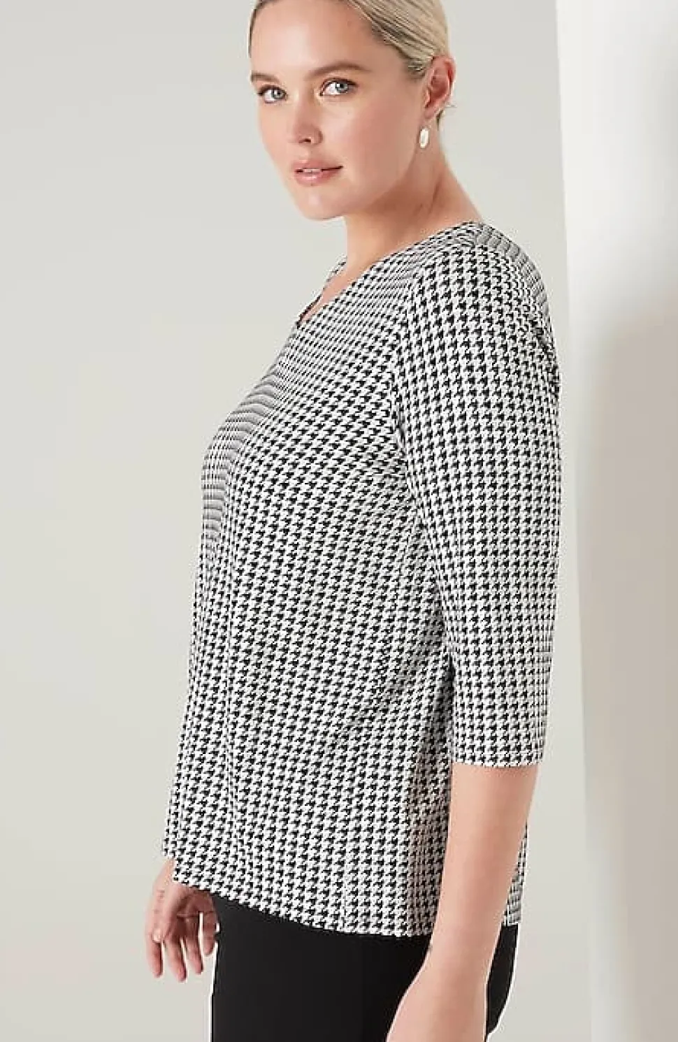 Wearever V-Neck Ballet-Sleeve Top | Jjill
