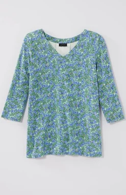 Wearever V-Neck Ballet-Sleeve Top | Jjill