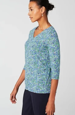 Wearever V-Neck Ballet-Sleeve Top | Jjill