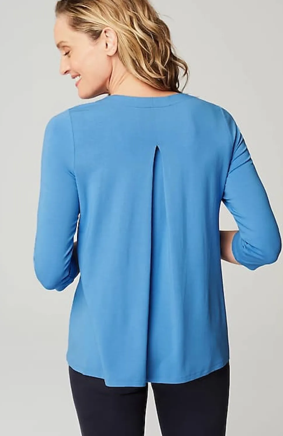 Wearever V-Neck Ballet-Sleeve Top | Jjill