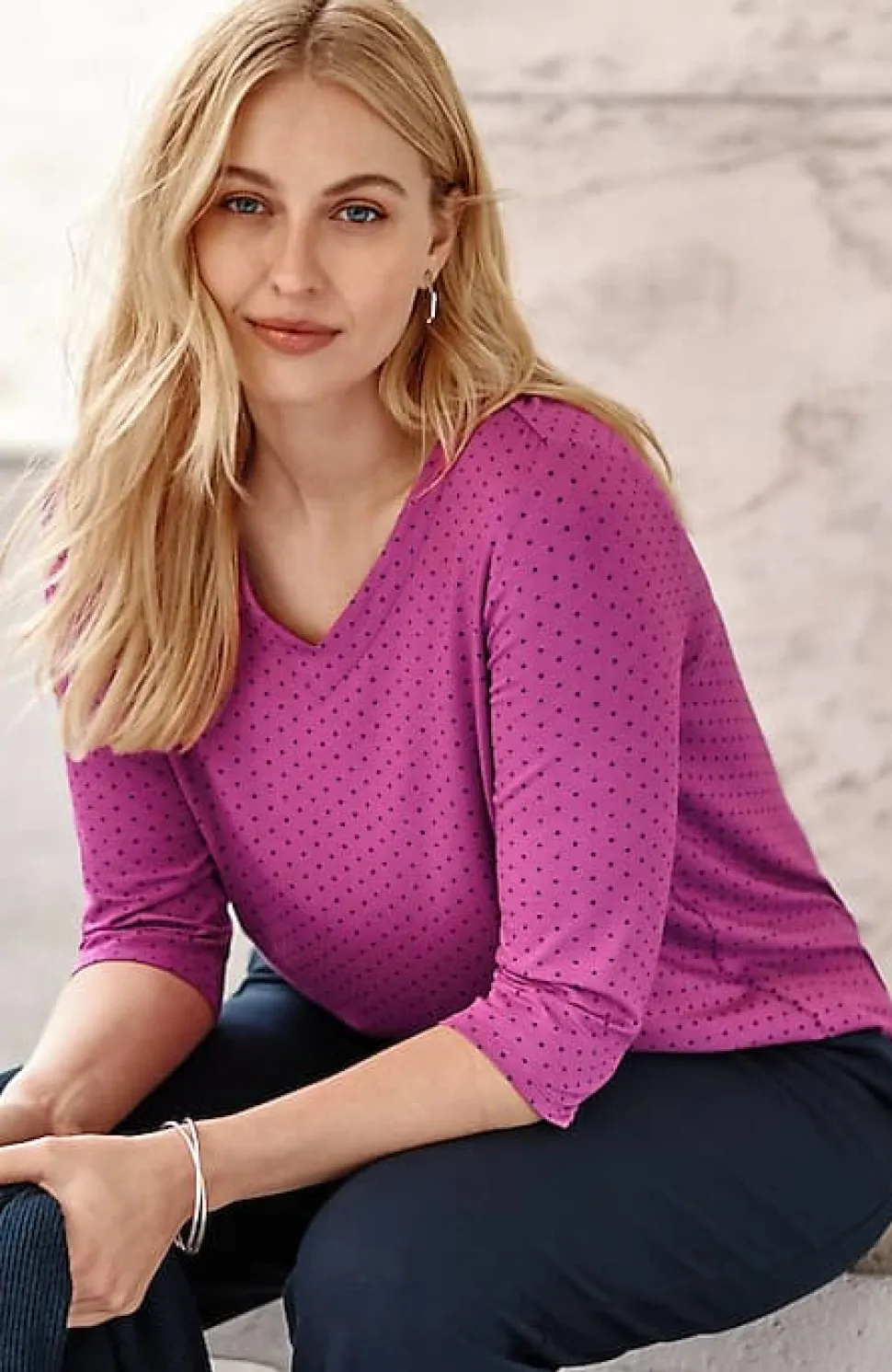 Wearever V-Neck Ballet-Sleeve Top | Jjill