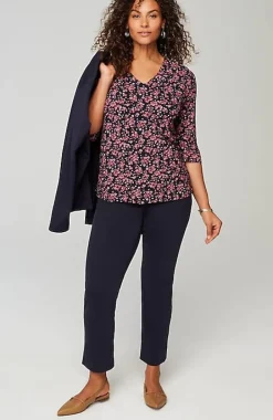 Wearever V-Neck Ballet-Sleeve Top | Jjill