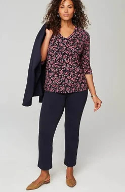 Wearever V-Neck Ballet-Sleeve Top | Jjill