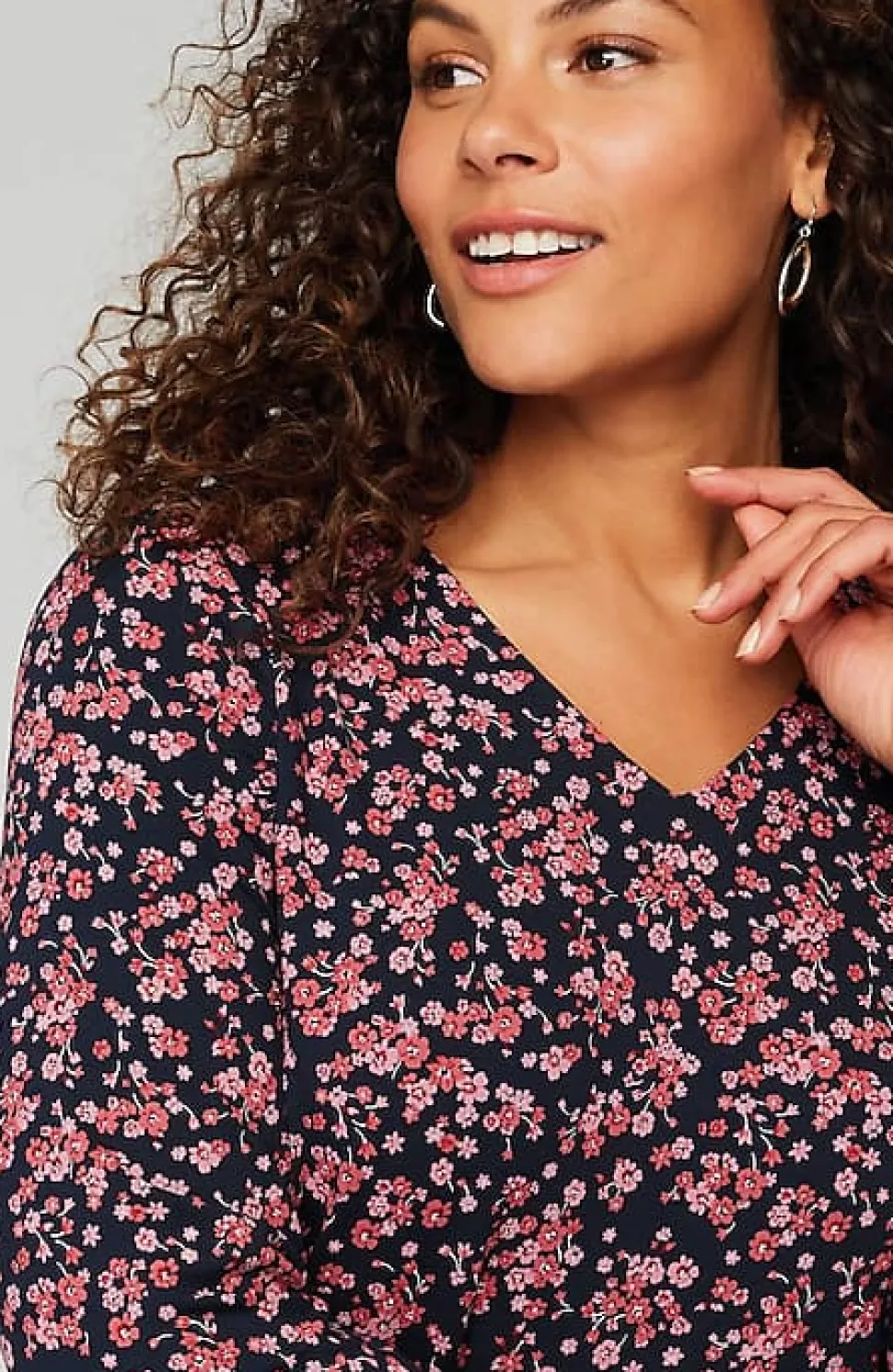 Wearever V-Neck Ballet-Sleeve Top | Jjill