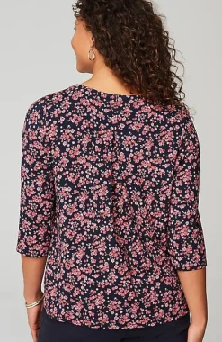 Wearever V-Neck Ballet-Sleeve Top | Jjill