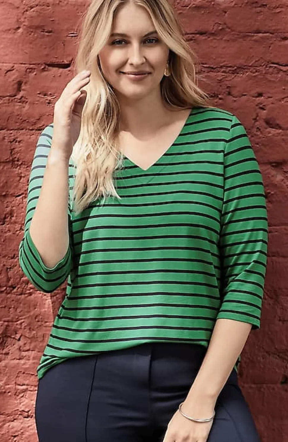 Wearever V-Neck Ballet-Sleeve Top | Jjill