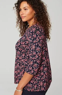 Wearever V-Neck Ballet-Sleeve Top | Jjill