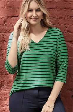 Wearever V-Neck Ballet-Sleeve Top | Jjill