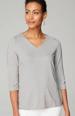 Wearever V-Neck Ballet-Sleeve Top | Jjill