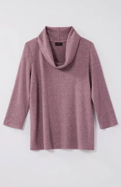 Wearever Waffle-Textured Cowl-Neck Top | Jjill