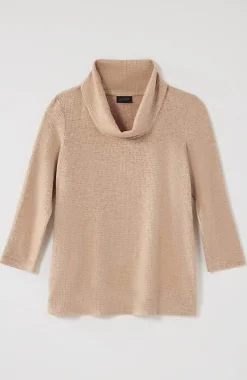 Wearever Waffle-Textured Cowl-Neck Top | Jjill