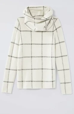 Wearever Windowpane Removable-Snood Sweater | Jjill