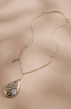 Windswept Petals Dragonfly Pendant Necklace | Jjill