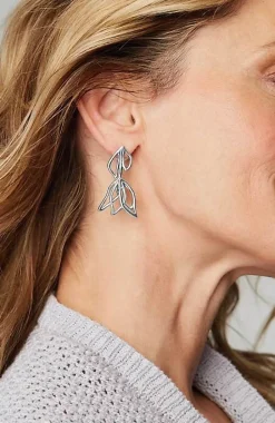 Windswept Petals Sculptural Flower Earrings | Jjill