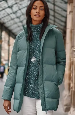 Zip-Front Down Puffer Coat | Jjill