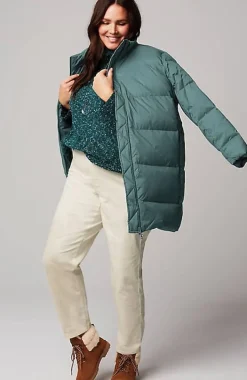 Zip-Front Down Puffer Coat | Jjill