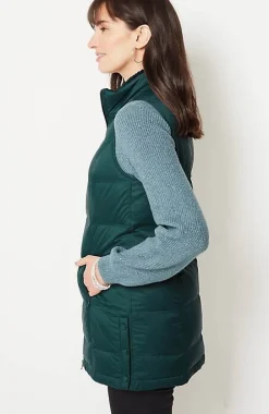 Zip-Front Down Puffer Vest | Jjill