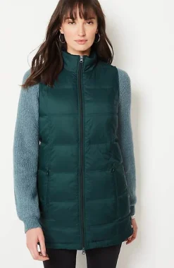Zip-Front Down Puffer Vest | Jjill
