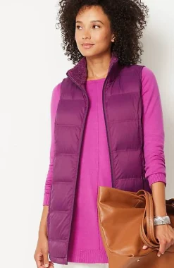 Zip-Front Down Puffer Vest | Jjill