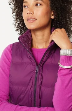 Zip-Front Down Puffer Vest | Jjill