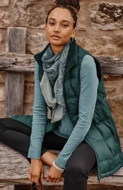 Zip-Front Down Puffer Vest | Jjill